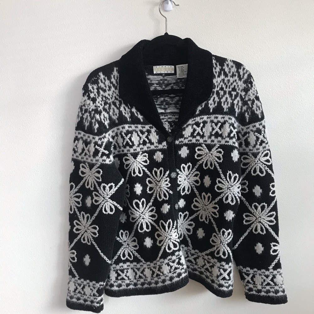 SIGRID OLSEN SPORT Button Down Sweater